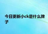 今日更新小ck是什么牌子
