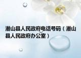 潜山县人民政府电话号码（潜山县人民政府办公室）