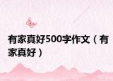 有家真好500字作文（有家真好）