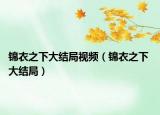 锦衣之下大结局视频（锦衣之下 大结局）