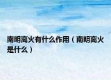 南明离火有什么作用（南明离火是什么）