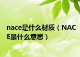 nace是什么材质（NACE是什么意思）