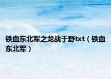 铁血东北军之龙战于野txt（铁血东北军）