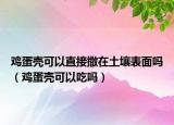 鸡蛋壳可以直接撒在土壤表面吗（鸡蛋壳可以吃吗）