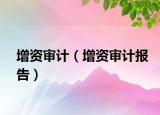 增资审计（增资审计报告）