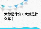 大劳是什么（大劳是什么车）