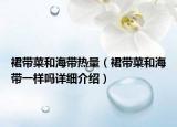 裙带菜和海带热量（裙带菜和海带一样吗详细介绍）