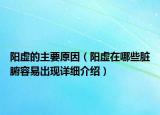 阳虚的主要原因（阳虚在哪些脏腑容易出现详细介绍）