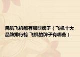 民航飞机都有哪些牌子（飞机十大品牌排行榜 飞机的牌子有哪些）