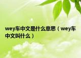 wey车中文是什么意思（wey车中文叫什么）