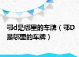 鄂d是哪里的车牌（鄂D是哪里的车牌）