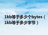 1kb等于多少个bytes（1kb等于多少字节）