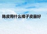 陈皮用什么橘子皮最好