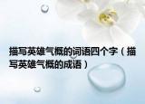 描写英雄气概的词语四个字（描写英雄气概的成语）