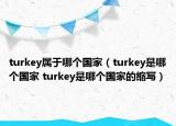 turkey属于哪个国家（turkey是哪个国家 turkey是哪个国家的缩写）
