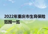 2022年重庆市生育保险范围一览