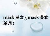 mask 英文（mask 英文单词）