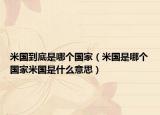 米国到底是哪个国家（米国是哪个国家米国是什么意思）