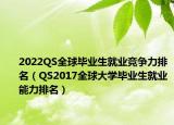 2022QS全球毕业生就业竞争力排名（QS2017全球大学毕业生就业能力排名）