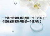 一个圆柱的侧面展开图是一个正方形（一个圆柱的侧面展开图是一个正方形）