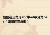 如图在三角形abc中ad平分角bac（如图在三角形）