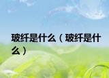 玻纤是什么（玻纤是什么）