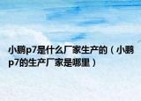 小鹏p7是什么厂家生产的（小鹏p7的生产厂家是哪里）