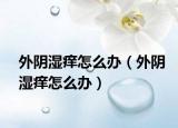 外阴湿痒怎么办（外阴湿痒怎么办）