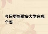 今日更新重庆大学在哪个省
