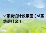 vi系统设计效果图（vi系统是什么）