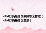 obd灯亮是什么故障怎么修理（obd灯亮是什么意思）