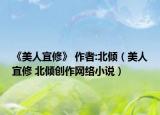 《美人宜修》 作者:北倾（美人宜修 北倾创作网络小说）