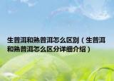 生普洱和熟普洱怎么区别（生普洱和熟普洱怎么区分详细介绍）