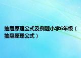 抽屉原理公式及例题小学6年级（抽屉原理公式）