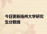 今日更新扬州大学研究生分数线