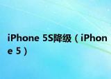 iPhone 5S降级（iPhone 5）