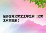 魔兽世界动燃之土哪里刷（动燃之水哪里刷）