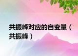 共振峰对应的自变量（共振峰）