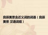 良辰美景含近义词的词语（良辰美景 汉语词组）