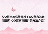 QQ留言怎么放图片（QQ留言怎么留图片 QQ留言留图片的方法介绍）