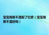 宝宝用尿不湿起了红疹（宝宝用尿不湿好吗）