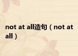 not at all造句（not at all）
