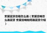 索爱蓝牙音箱怎么连（索爱音响怎么连蓝牙 索爱音响如何连蓝牙介绍）