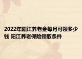 2022年阳江养老金每月可领多少钱 阳江养老保险领取条件