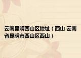 云南昆明西山区地址（西山 云南省昆明市西山区西山）