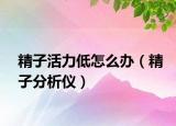 精子活力低怎么办（精子分析仪）
