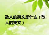 敌人的英文是什么（敌人的英文）