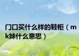 门口买什么样的鞋柜（mk妹什么意思）