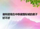 谁知道现在中铁建国际城的房子好不好