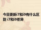 今日更新i7和i9有什么区别 i7和i9差异